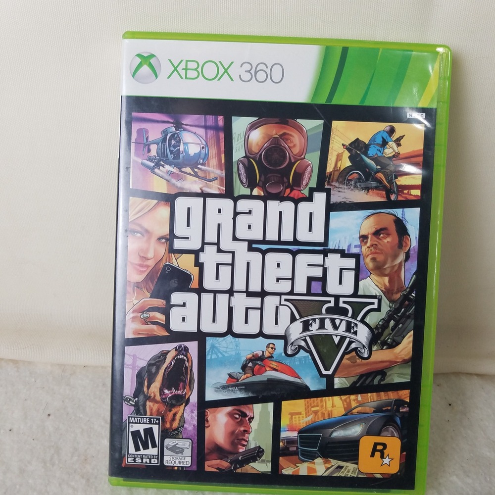 Grand Theft Auto V Xbox 360 Game Complete With Map and Inserts‎